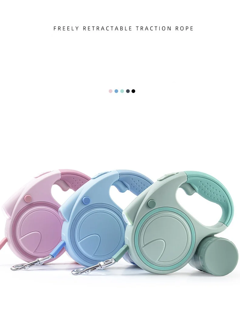 New Multi-functional 5-meter Pet Leash with LED Light and Storage Box Convenient for Dogs to Go Out Pet Products details