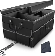 Black High quality car trunk organizer Foldable car storage bag car trunk organizer