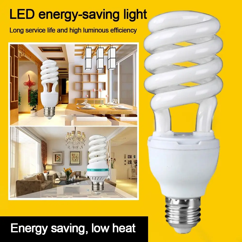 Spiral bulb Energy-saving fluorescent U lamp E27/B22 15-105W retro decorative light Bright bulb AC220V LED light home decoration