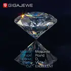 Stone Cut GIGAJEWE 1.0-2ct 6mm-8.1mm D Color Stone Moissanite Round Cut