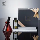 Luxury Natural Fragrance Custom Cone Air Freshener Eco Essential Oil Aroma Reed Diffuser With Carbon Rods
