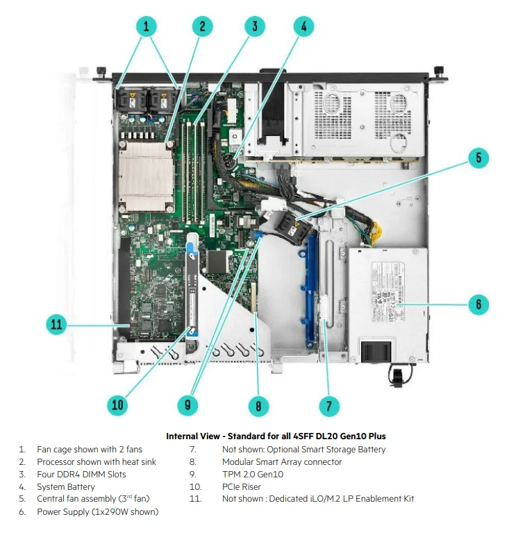 Top Fashion HPE ProLiant DL20 Gen10 Plus 1U Server Intel Xeon E-2314 Series 8 GB/16 GB DDR4-3200 MT/s UDIMM