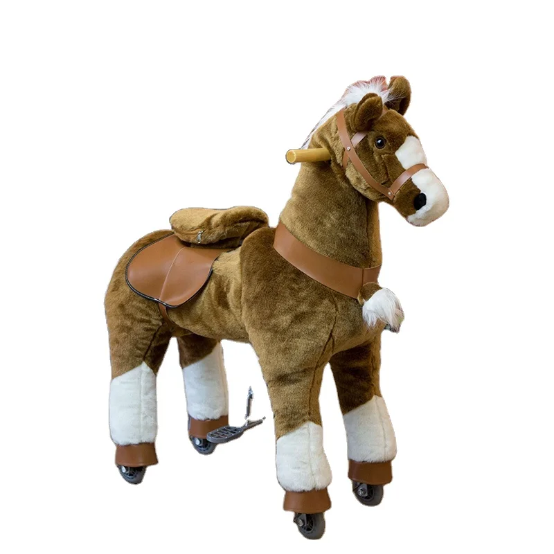 toy horse to ride on