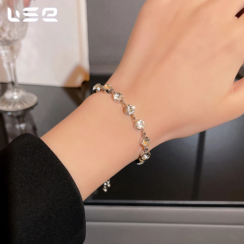 High quality luxury niche exquisite rhinestone fashion jewelry bracelets wholesale