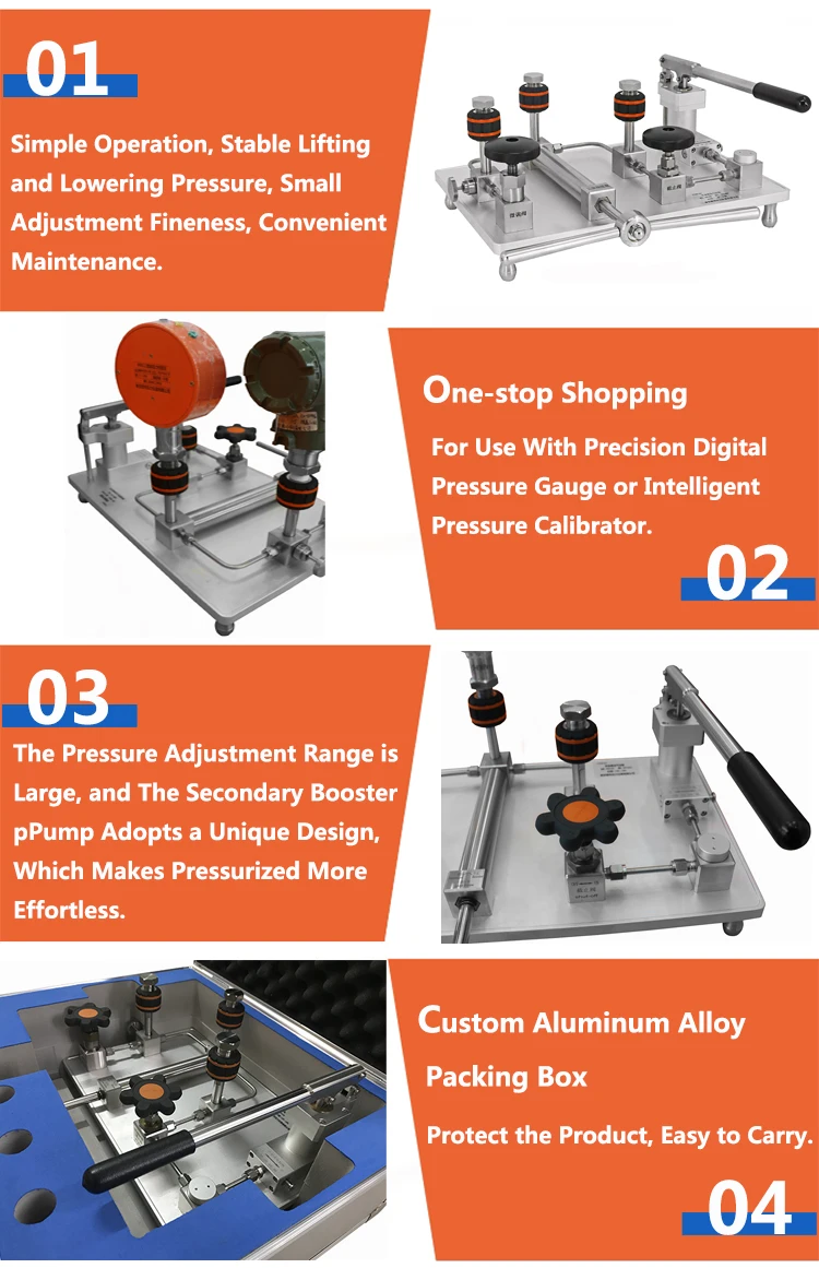 Mpa Manual Pneumatic Hand Pump Pressure Calibrator Products