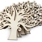 10pcs Blank Wooden Tree Decorations For DIY Handicraft Decorations