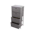 Furniture Customized 5L-203 Hot Sale On Amazon Bedroom Furniture 4 Drawers Storage Tower Metal Organizer