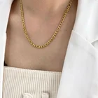 Sp Gold LONGYAO SP High Quality 18K Solid Gold Filled Figaro Chain Necklace For Men And Women Jewelry