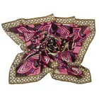 Silk With Designer Scarf Twill Silk Scarf With Hand Rolled Hem