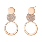Earrings Dropshipping Ladies Earrings Jewellery 925 Zircon Real Silver Drop Long Earrings