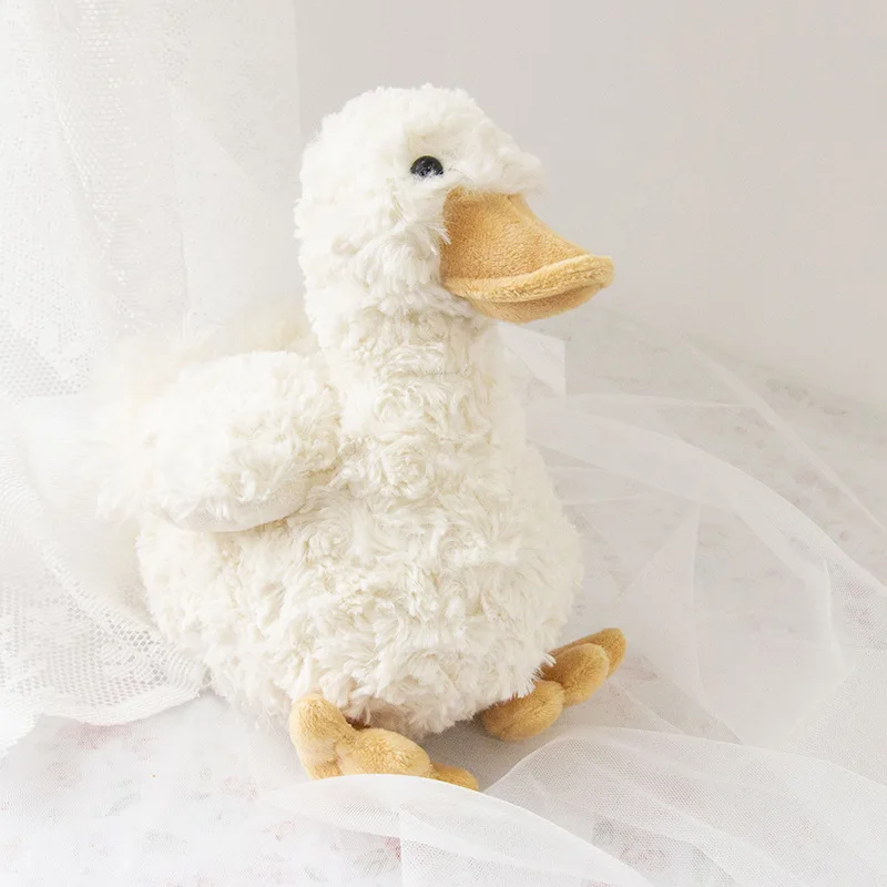 20cm Creative Kids Gift Baby Small Animal White Duck Soft Doll Baby Soothing Sleeping Plush Toy