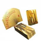 Poker Manufacture Custom Playing Cards Wholesale Gold Foil PET Poker Card