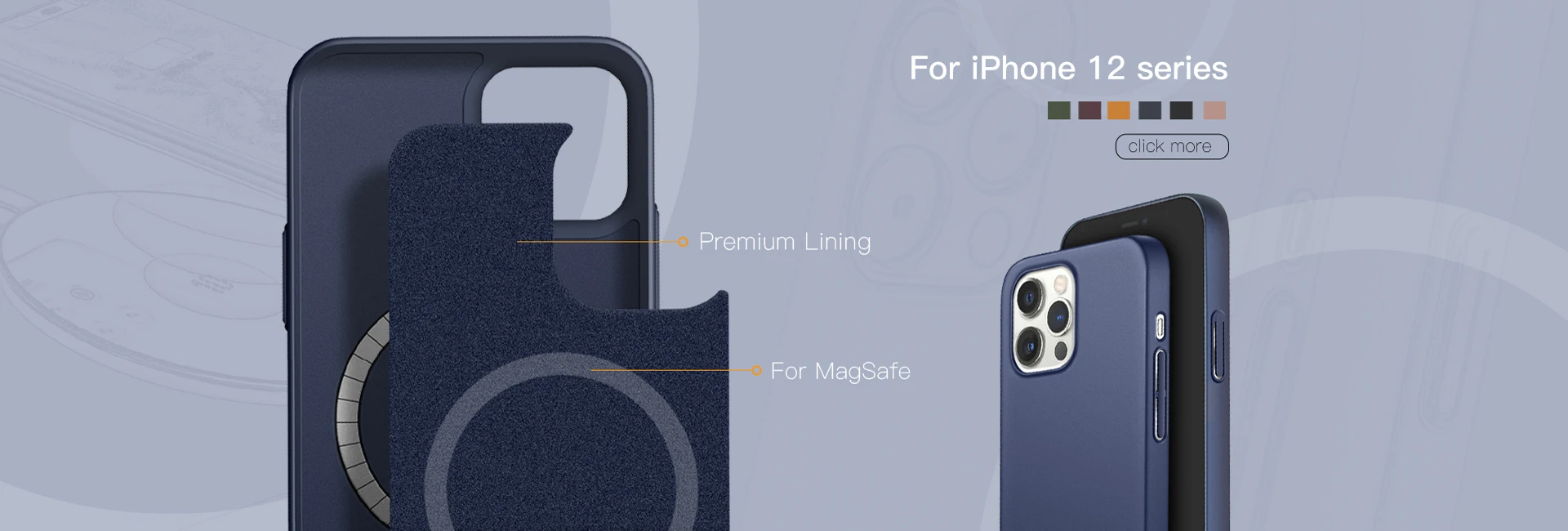 Silicone Feeling  Mobile Phone Case MagSafe case for iPhone 12 12 Pro 12 Pro Max Super Thin Magsafe Phone Case