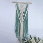 Stripe Decoration Handmade Home Art Decor 100% Cotton Stripe Macrame Tapestry Wall Hanging