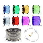 Led Tape Light IP66 Ip67 Waterproof 5050 Rgb Decoration Light Strip Colour Changing Tape Under AC85-265V