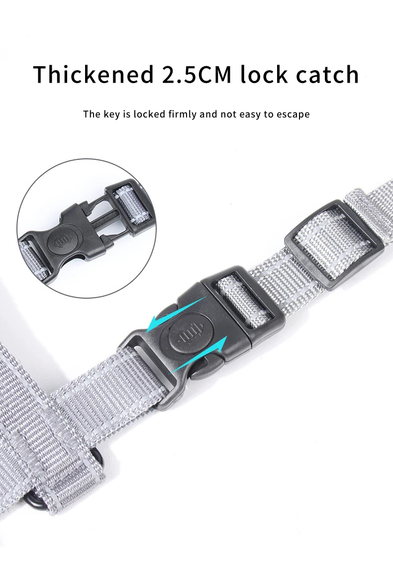 CUSTOM Reflective No Pull Dog Harness Soft Padding Thick for Large Dogs No Pull Weight Pulling Dog Harness factory