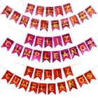 Happy Happy Birthday In Spanish With Feliz Cumpleanos Alphabet Laser Color Fish Tail Banner