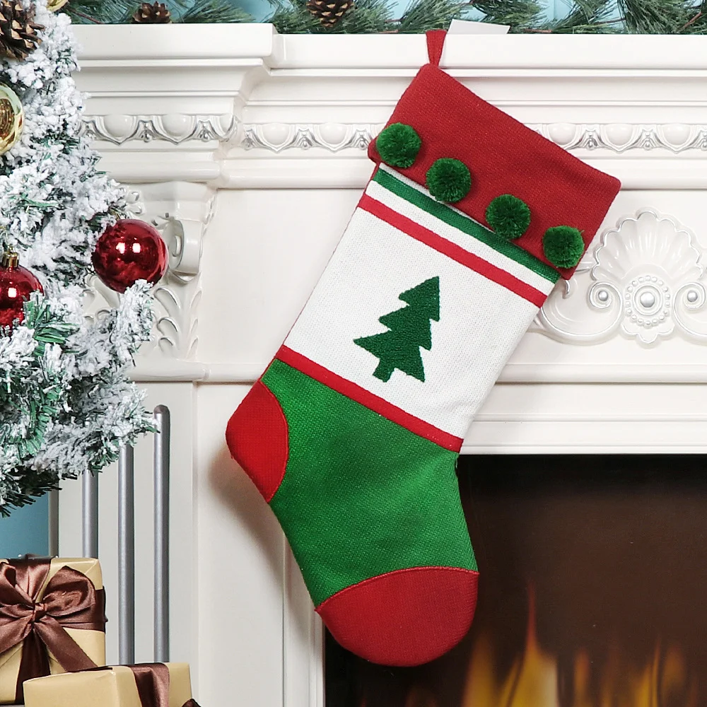 Wholesale Promotional Christmas Stocking Festive Socks Decoration for Parties and Gifts