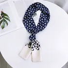 Scarf Women Printed Scarf Beautiful Print Luxury Bag Strap Scarf Women Silk Scarf Fashion Headwear Bag Ribbon Scarf