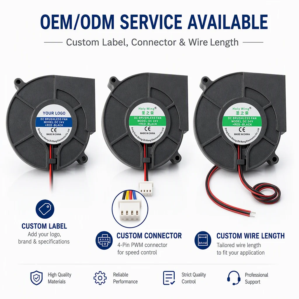 Centrifugal Blower, 93x93x30mm, Brushless, 9330, 12V/24/48V - detail 10