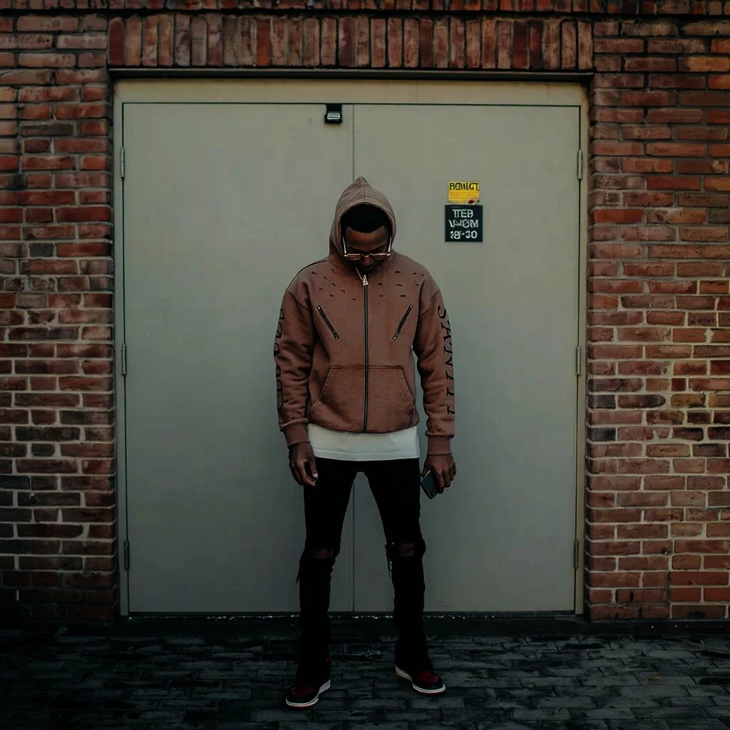 product 400gsm vintage acid wash mens zipper up hoodie oversized heavyweight hoodie manufacturers screen printing and distress design-1