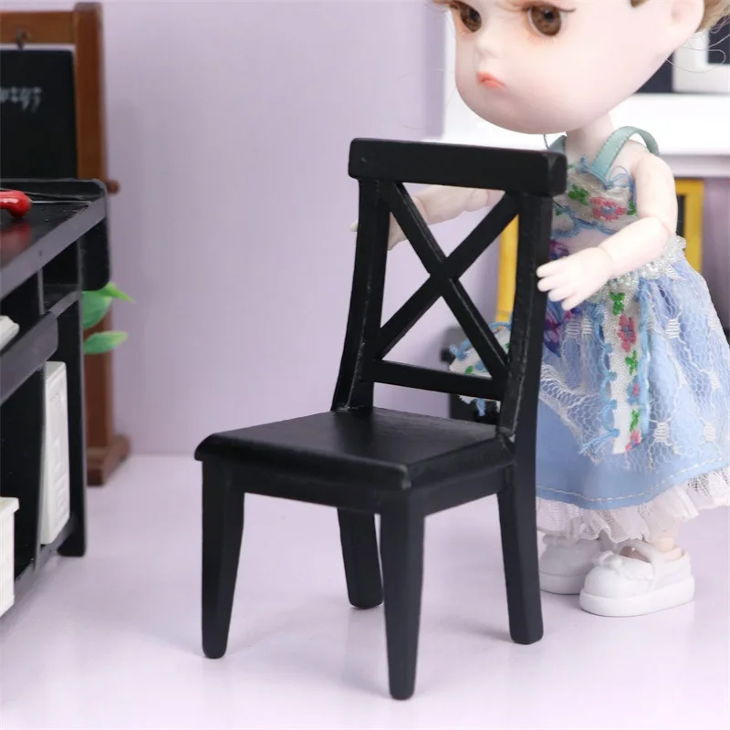 1:12 Doll House Mini Modern Chair Simulation Model Decor Furniture Home U8U4 