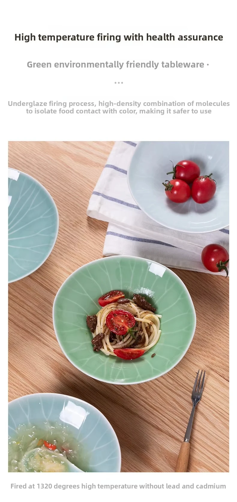 product hot sell modern design large soup noodle bowl celadon household ceramic conical tableware ceramic bowl for hotels-10
