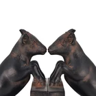 Resin Goatskin Bookends Custom Resin Creative Bookends Resin Indoor And Outside Art
