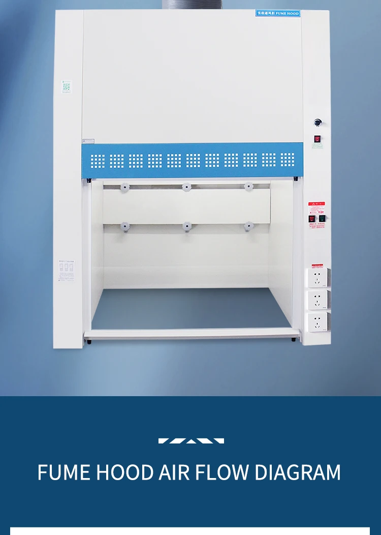 China Factory Direct Supply F9-DT-1800 Acid Alkali-Resistant Fume Hood Laboratory Equipment for School Labs