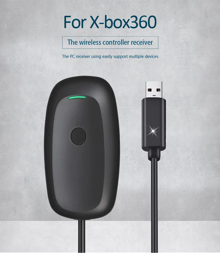 Receptor Par Xbox360 Controller Usb Wireless Pc Gaming Receiver Adapter