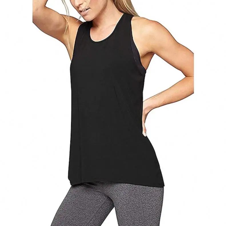 ECBC High quality women plus size yoga T-shirt sports fitness Tank top shirt workout running for ladies