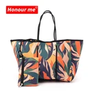 Bag Bags Women Women 2021 Amazon Hotsale Customize Fashion Perforated Soft Material Neoprene Bag Lady Tote Handbag Bags Women Weekend Bag