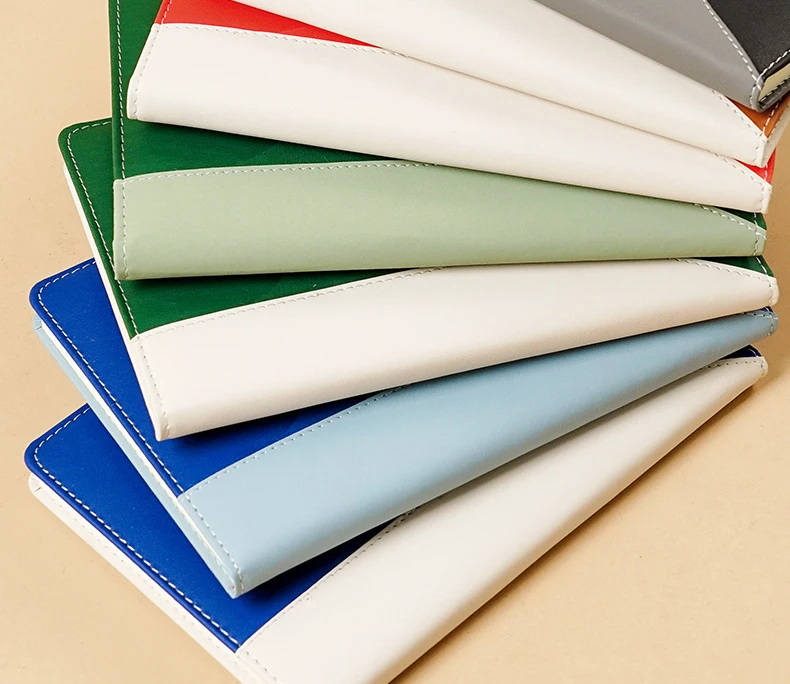 Soft-touch leather business notebook minimalist office journal for meetings custom logo office supplies Soft-touch leather business notebook minimalist office journal for meetings custom logo office supplies