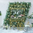 Wedding Wedding Cart Metal Sweet Dessert Candy Cart Party Wedding Decorations Gold