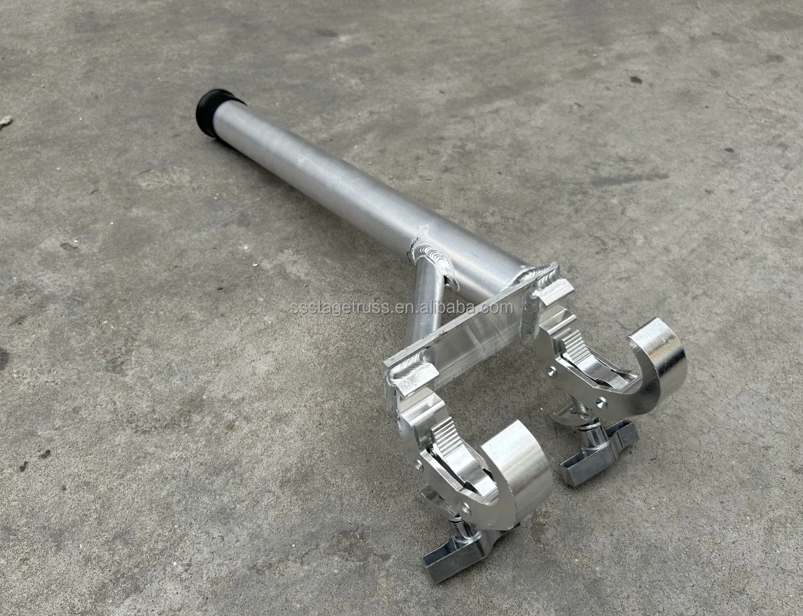 product aluminum double clamp lighting hook truss for event lighting metal material event truss display-8