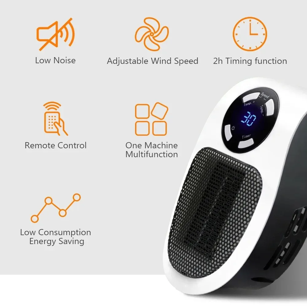 Portable Heater, 350W, Wall - detail 2
