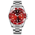 Watch Leisure High Grade Green Water Ghost Watch Calendar Stainless Steel Band Quartz Watch