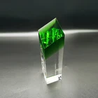 Glass Gift Customize Glass Crystal Award Plaque Anniversary Gift Blank Glass Crystal Plaque