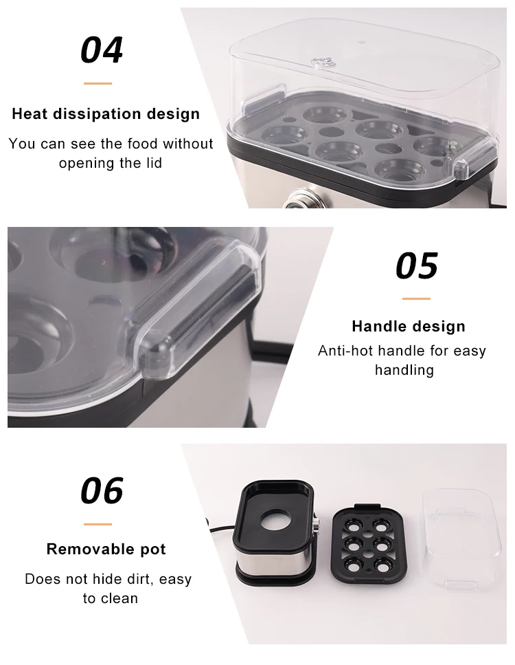 New Arrivals Kitchen Electric Egg Boiler Holder Rapid Egg Cooker Hff37ff21b8a04d47956dae6deac5120dy