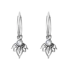 925 Silver Hoop Earrings 925 Sterling Silver Hoop Dangle Earrings Mother Of Pearl Huggie Jewelry