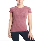 For OEM Customized High Quality Camouflage Slim Fitting Crew Neck Short T-shirt For Women