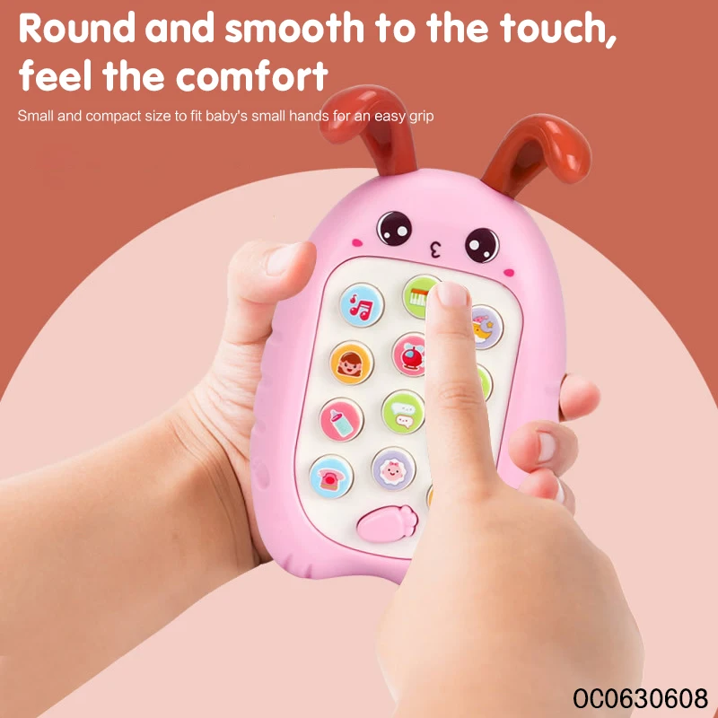 12pcs baby soft teething plastic musical toys cell phone toys for 6 12 months baby