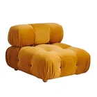 Furniture Modern Living Room Comfortable Furniture Yellow Conbnation Sofa