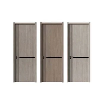 China wholesale wood doors for houses interior, bedroom sound insulation thermal insulation CPL flush wood doors