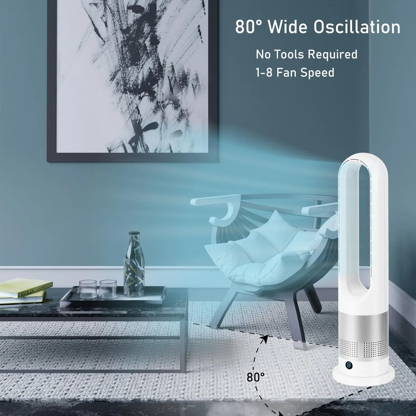 Bladeless Fan, 1200W, 110-240V - detail 8