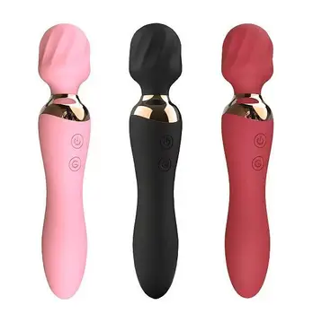 Factory OEM ODM Wholesale AV vibrator double head vibrator wand 12 modes body massage ladies sex vibrator