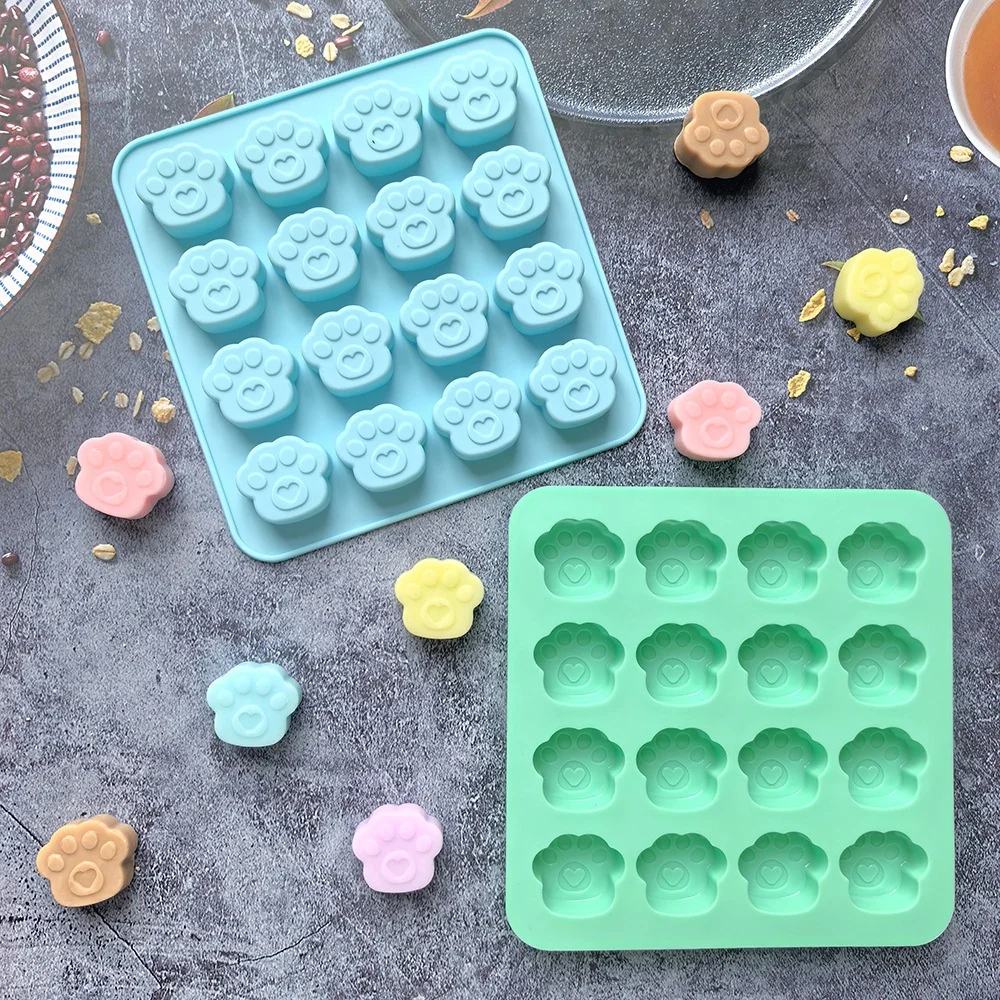 Cat Paw Silicone Mold for Cookies Chocolate Candy Cake Decoration Kitchen Baking Tools supplier