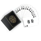 Poker Set Wholesale Red And Black Color 100% All Plastic PVC Durable Casino Poker Playing Cards With Dices Game Set