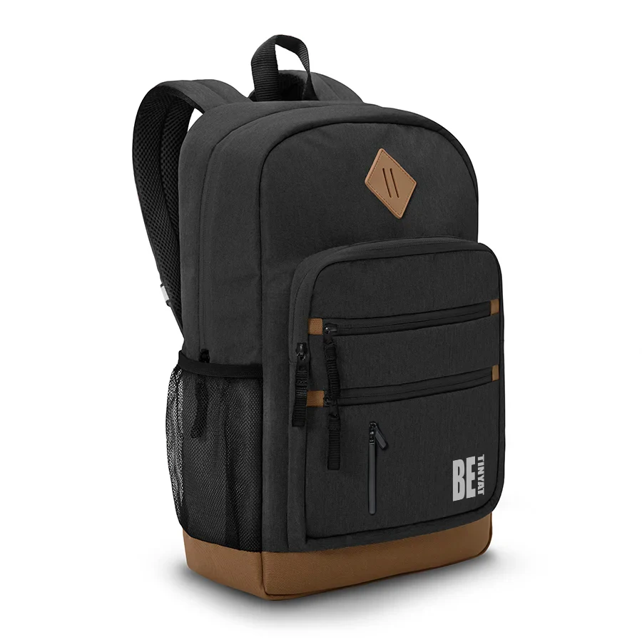 Large Capacity Waterproof Laptop Backpack USB Charging Port Durable Softback for University Students Business Travel Zipper factory