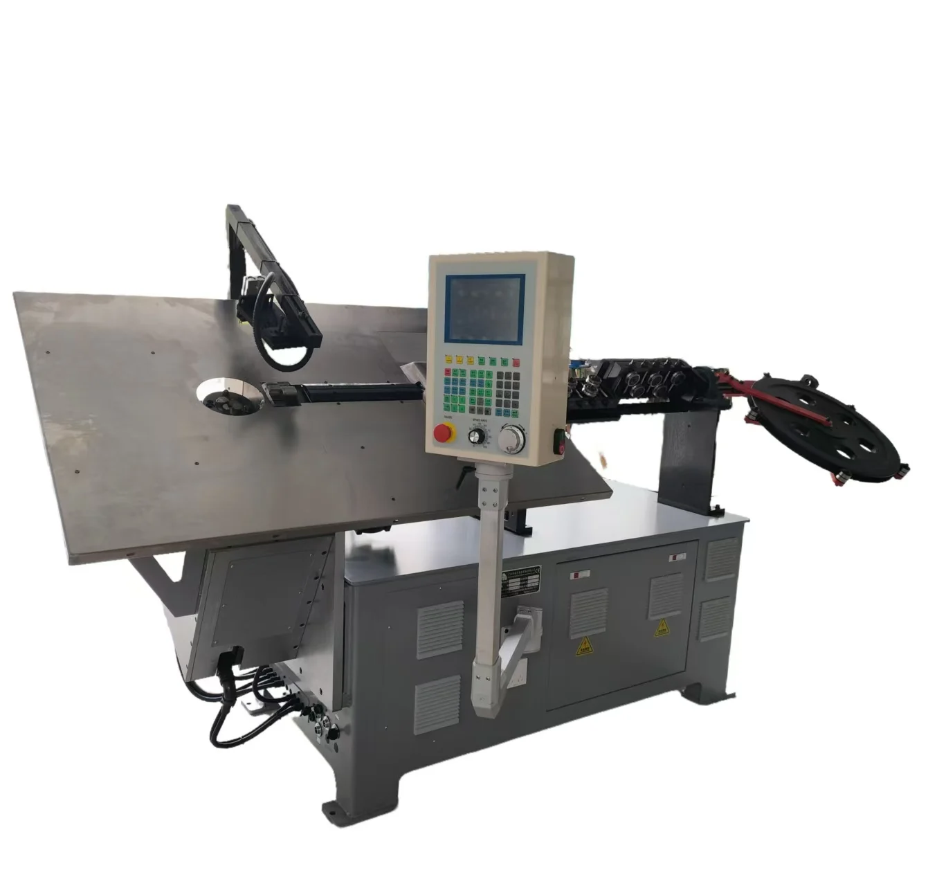 Automatic 2D Wire Bending Machine with Dedicated CNC Computer 8.6kW Power and Max Wire Feed 10000.0mm
